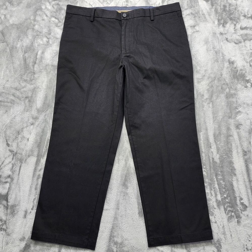 Dockers Pants Mens Size W40‎ L29 Black Classic Signature Khaki Flex Comfort